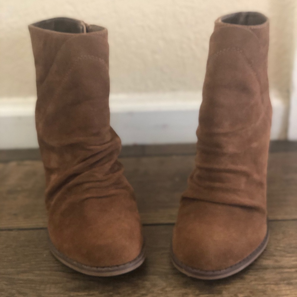 Universal Thread Brown Suede Booties - image 2